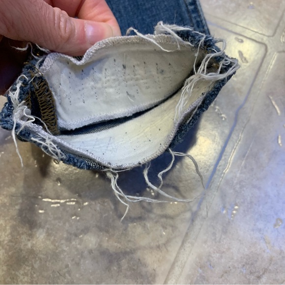 Madewell 9” High-Rise Skinny Blue Jeans with Raw Ankle - Picture 4 of 16